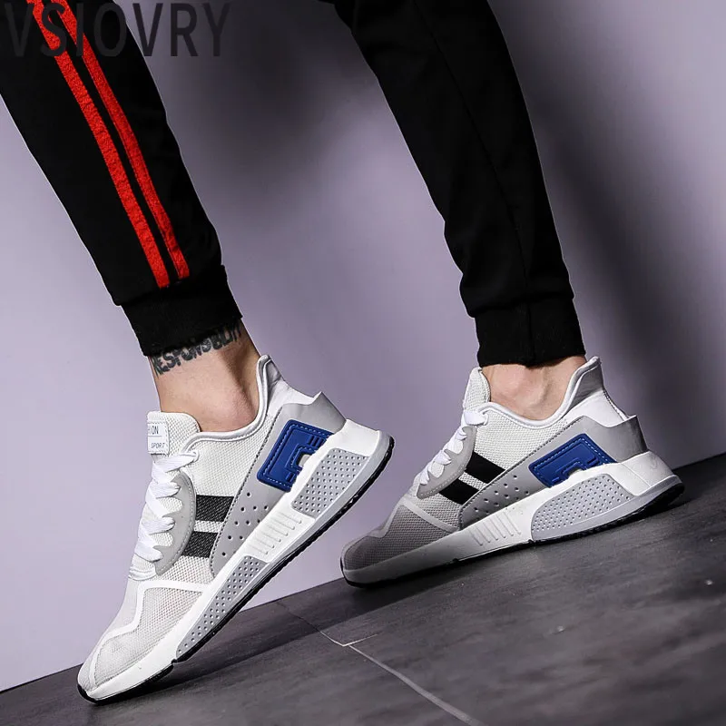

VSIOVRY Men Sneakers Casual Shoes 2018 Spring Autumn New Fashion Male Shoes Super Soft Casual Sneakers Lightweight Men Krasovki