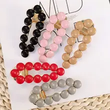 1 предмет, однотонное Цвет кожи, Украшенные бусинами заколки Заколки для волос Для женщин полые в виде капли воды, заколка для волос, нарисованной длинноволосой девочкой, заколки аксессуары