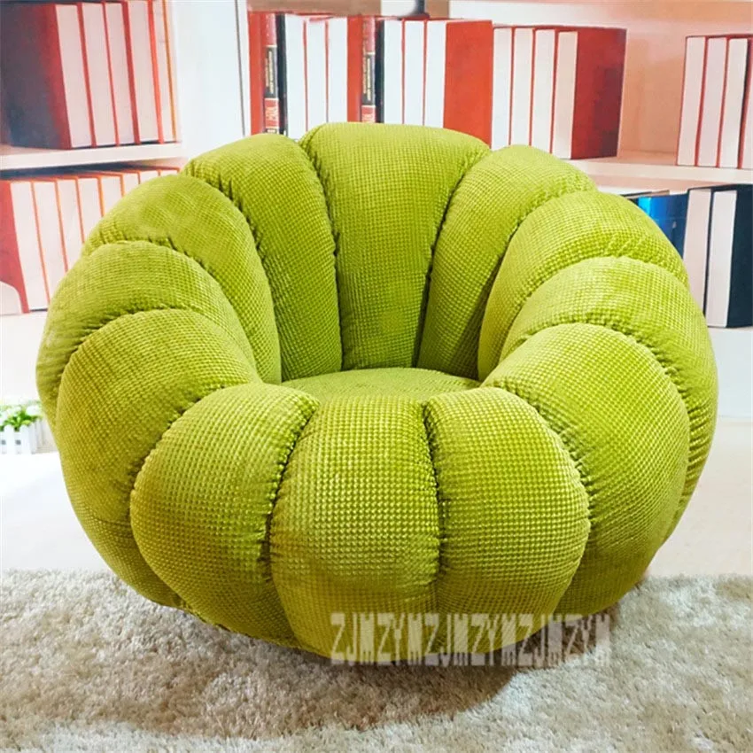 Вращающийся современный дизайн в виде тыквы шезлонг ленивый мягкий стул для гостиной диван мебель кушетка безногий стул домашняя мебель моющийся