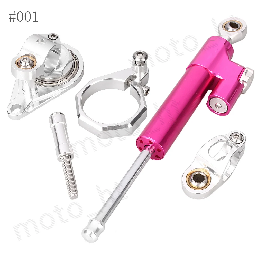 

Steering Damper Stabilizer with Bracket Mounting Kit Full Set for SUZUKI GSXR600 GSXR750 2006 2007 2008 2009 2010