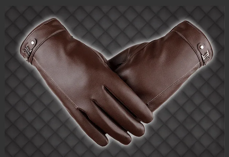 Приличные мужские сенсорные перчатки мужские высокого качества мужские кожаные перчатки Elegent Texting Теплые весенние варежки Morewin