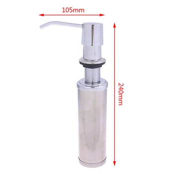 

300ml Stainless Steel Liquid Soap Dispenser Kitchen Sink Soap Box Soap Bottle