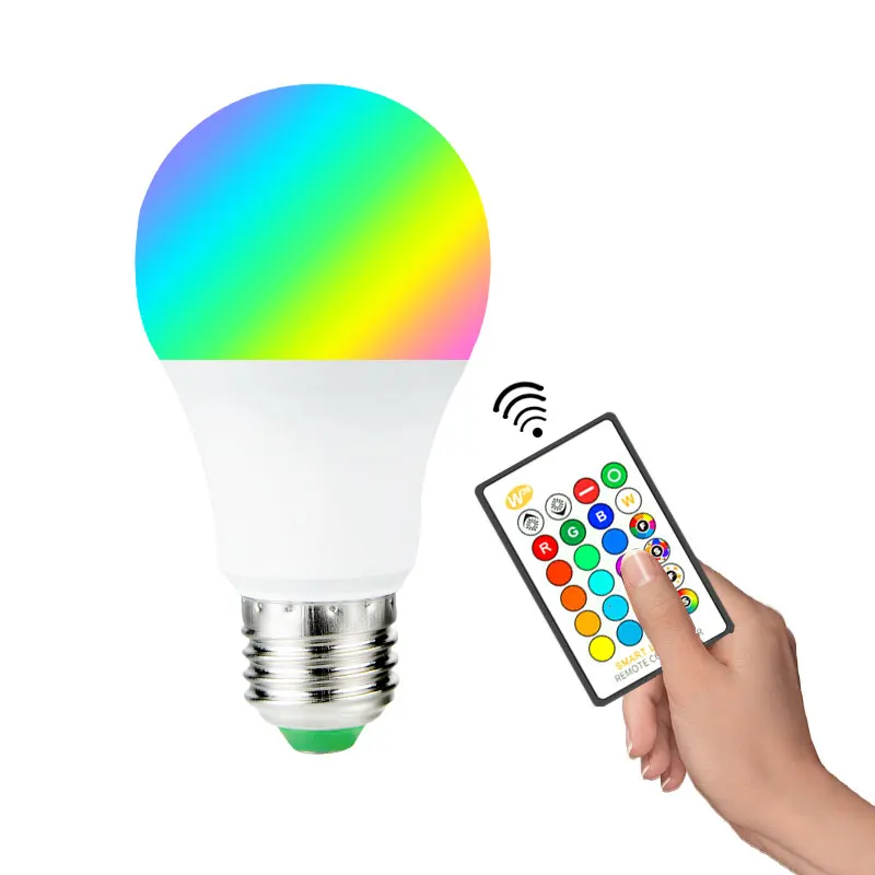 Foxanon RGB затемнения светодиодные лампочки E27 85 265 В Magic Цвет RGBW RGBWW Bubble Бал лампы 5 Вт 10