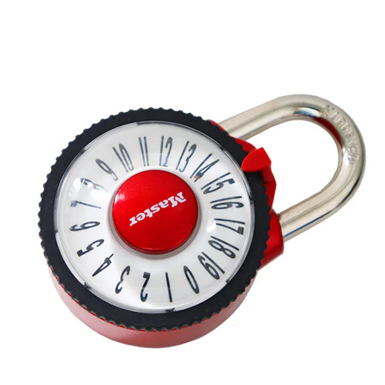 Master Lock Wide Combination Dial Padlock with Aluminum Cover Password Smart for Lock Carousel gym locker lock New style (2)