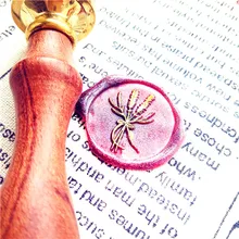 Лавандовый лист цветок воск печать штамп, конверт печать DIY уплотнение воск штамп винтажный индивидуальный дизайн коробка набор деревянная металлическая ручка деко