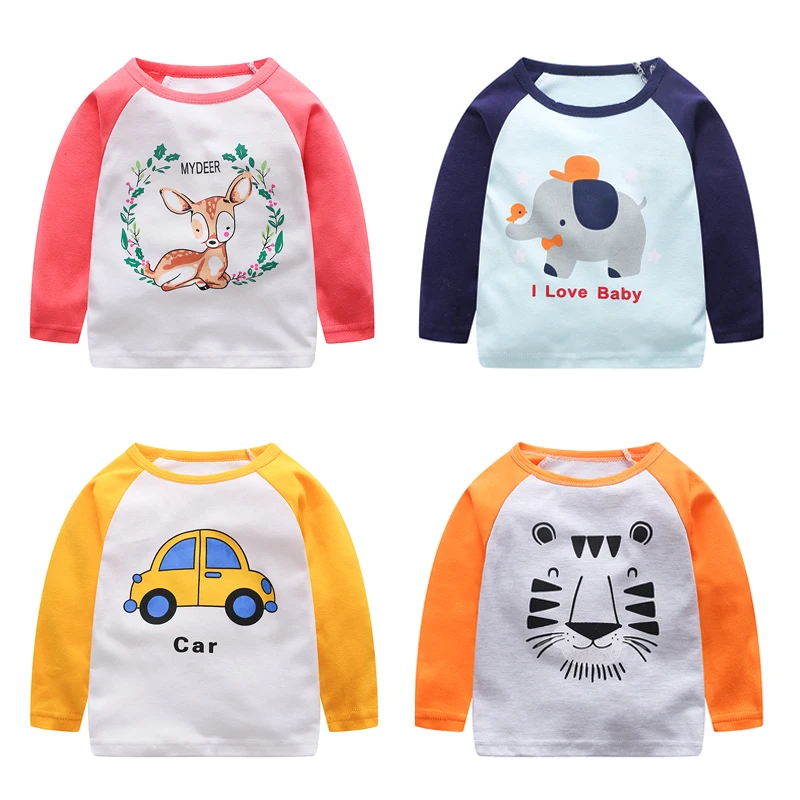 V-TREE 2016 spring t-shirts for girls long sleeve girl shirts cartoon boys t-shirt cotton children t shirts girls tops baby tees V-TREE 2016 spring t-shirts for girls long sleeve girl shirts cartoon boys t-shirt cotton children t shirts girls tops baby tees