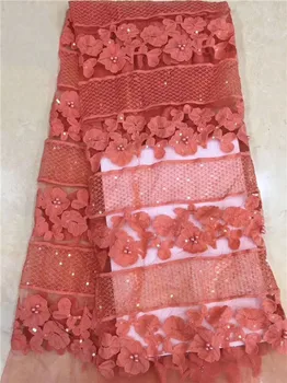 

Beautiful beaded net lace fabric French lace fabric for wedding dress PDN47(5yards/lot) many color