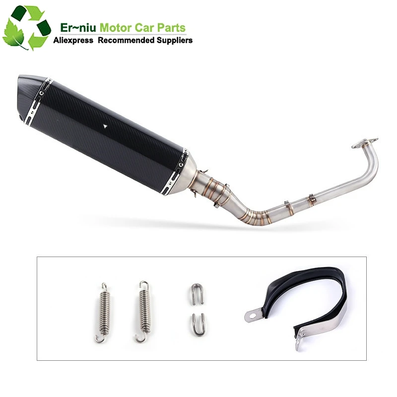 

For yamaha NVX155 NVX 155 Aerox155 Aerox 155 Modified Front Middle Link Pipe Scooter Exhaust Muffler Escape Full System Slip-On