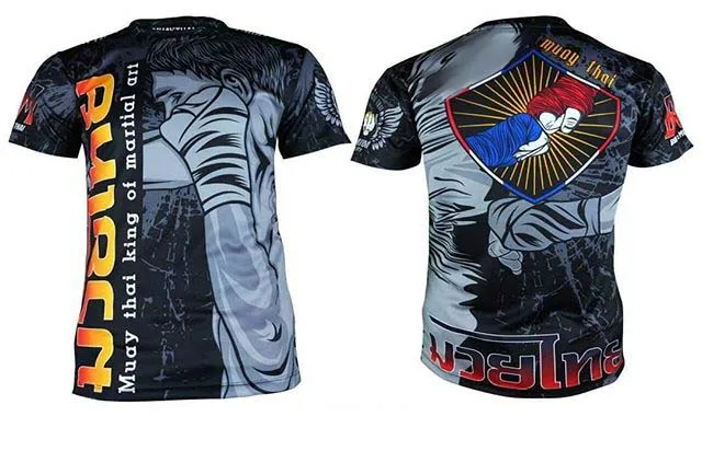 

Rash Guard For Men Bjj Jersey Short-sleeved Rashguards Mma Muay Thai T Shirts Wushu Fight Camiseta Muay Thay Kickboks Shirt 2019