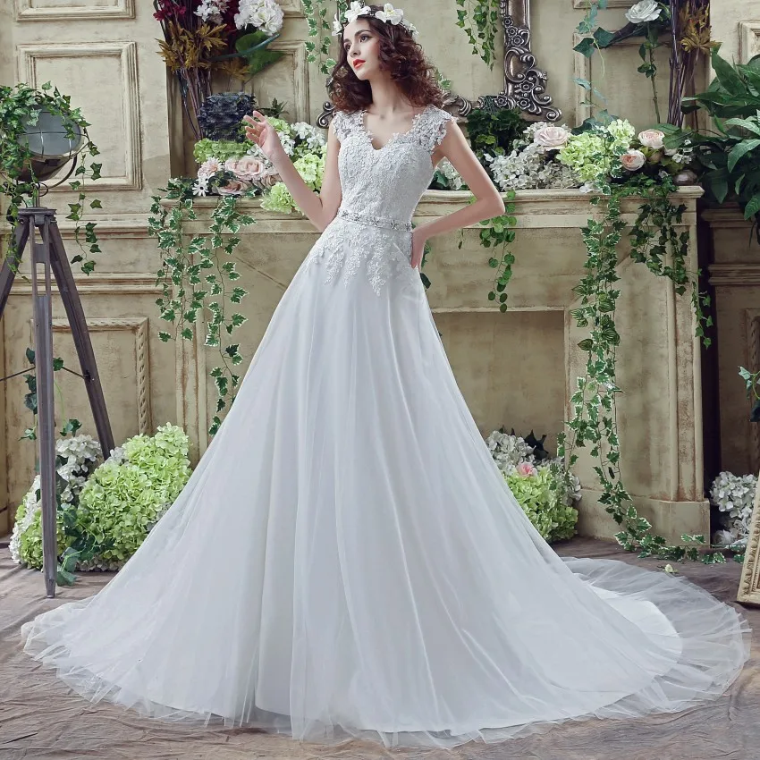 iLoveWedding Amazing Floral Lace Wedding Dresses for Women In Stock