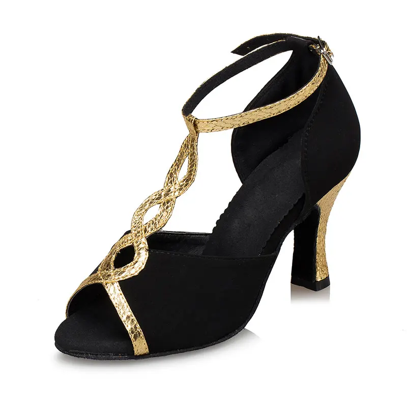 Women Ballroom Latin Dance Shoes Salsa Shoes Female Tango Samba Party Dance Shoes High Heels 6/7.5/8.5cm VA20964