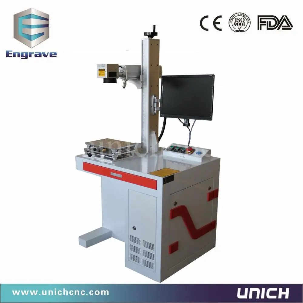  Desktop model fiber laser marking machine with computer