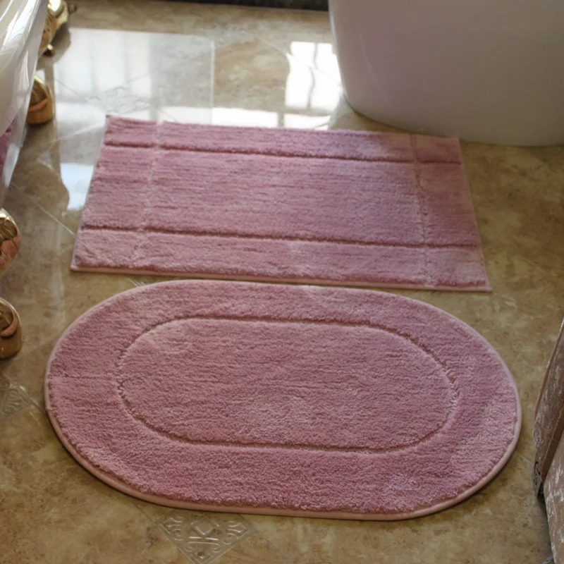 

Soft floor Mats, cotton Mats Non-slip mats Toilet Bathroom Absorbent mat, Various shapes & colors 50cm*65cm