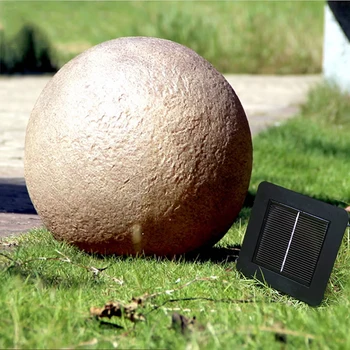 

35cm Simulation Resin Stone Solar panel LED Spike Light Landscape Garden Yard Path Lawn Solar Lamps Outdoor Grounding Sun Light