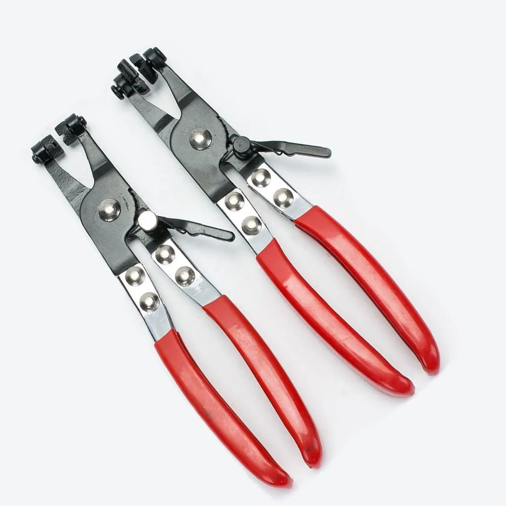 

2 Pcs Hose Clamp Pliers Tool Set Locking Flat Band Ring Spring Type Swivel CLH@8