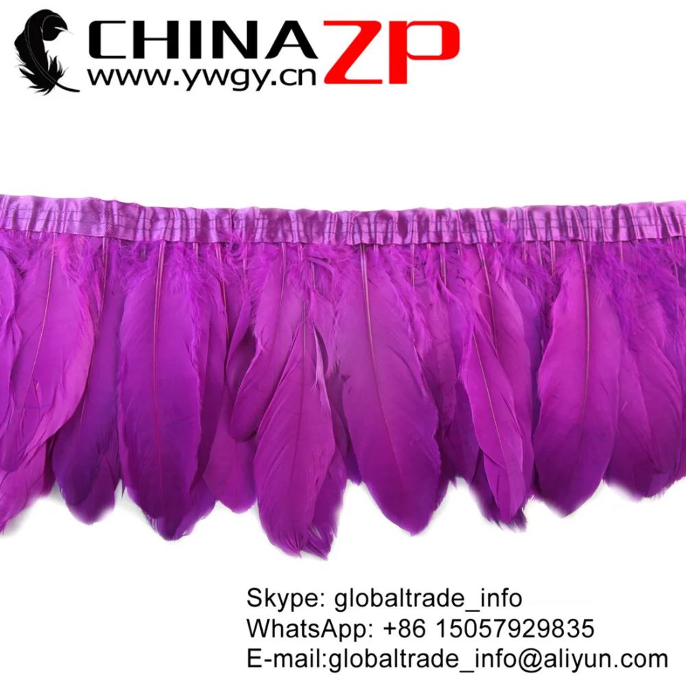 

Фабрика CHINAZP, 1 ярд, выбранное высококачественное окрашенное гусиное оттенок фуксии и сатинитовое перо, отделка бахромой