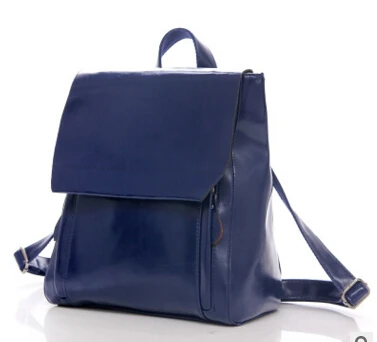 Сумка для ноутбука 070716 Горячая хорошее качество Леди Мода pu кожаный рюкзак женская повседневная дорожная сумка - Цвет: Синий