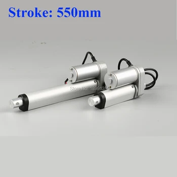 

Electric Linear actuator 550mm Stroke linear motor controller dc 12V 24V 36v 200/350/400/600/700/750N