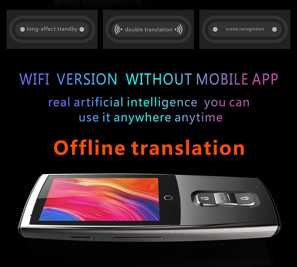LEORY wifi язык s Портативный мгновенный голосовой переводчик Мини карманный в режиме реального времени многоязычный автономный переводчик для путешествий