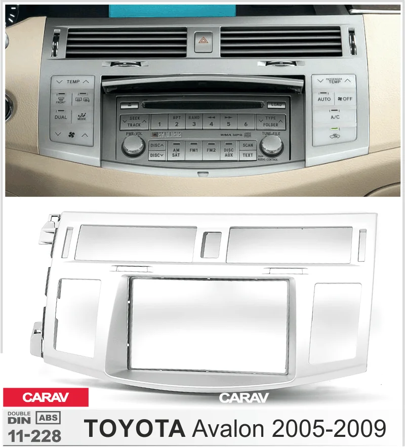 CARAV 11-228 Высокое качество радио фасции Для TOYOTA Avalon 2005-2009 рамка для DVD CD отделка монтажный комплект