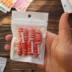 Colorful Candy Slime Charms Set - DIY Crafts & Beads Accessories (8 Pieces) (8 Pieces Red)