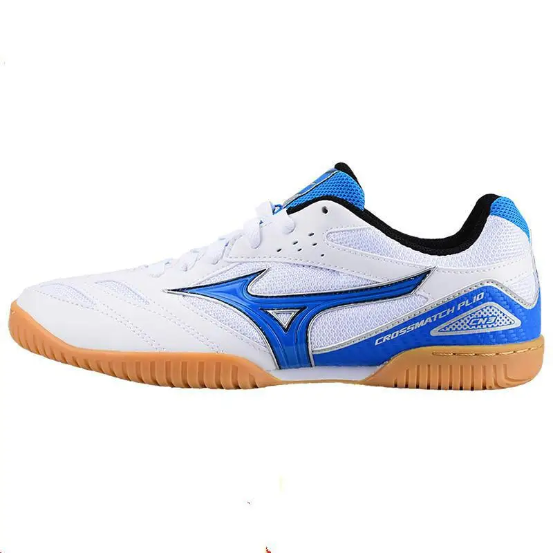 Оригинальная обувь для настольного тенниса Mizuno Crossmatch Plio Cn для мужчин и женщин; обувь для тренировок в помещении; амортизирующая национальная команда; кроссовки - Цвет: 81GA183627