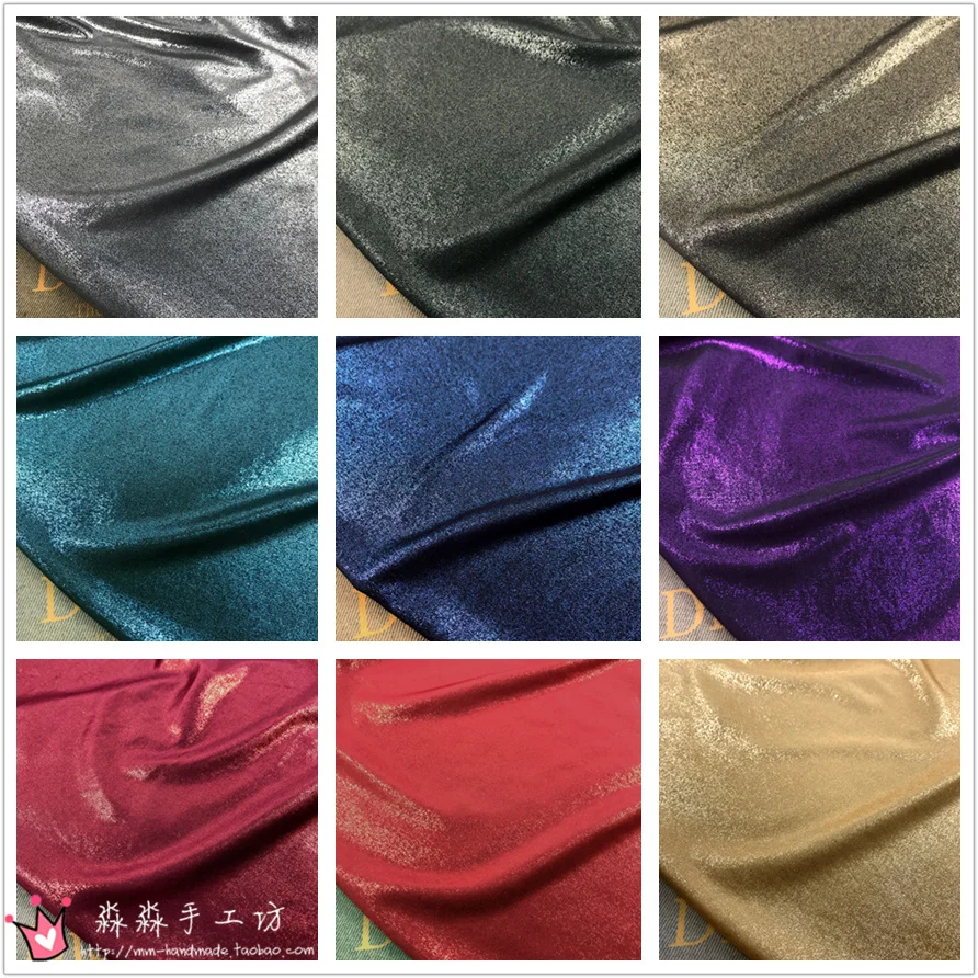 Эластичная ткань, вспышка, золотое покрытие, мягкий металлический цвет, вечернее платье, бедра юбка ткань