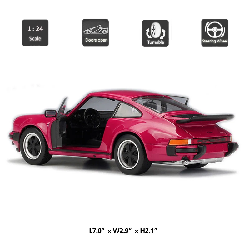 Домашний коврик Welly 1:24 911 Turbo 3 0 модель автомобиля литые автомобили из сплава