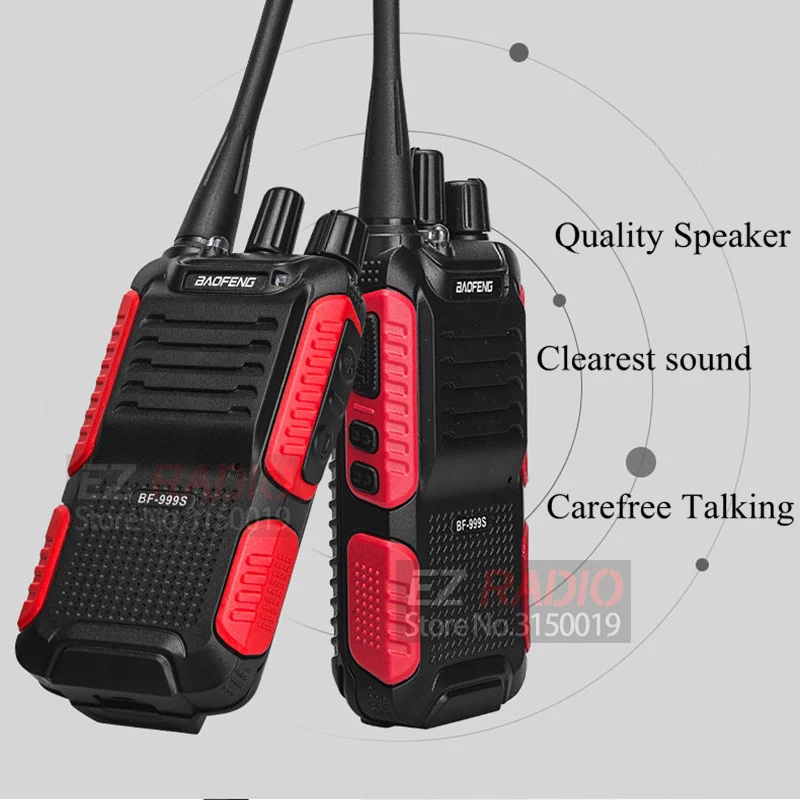 Горячая Baofeng bf-999s плюс Walkies Uhf группа военный уровень двухстороннее радио танскивер для безопасности, отеля, ветчины BF999s обновление bf888s