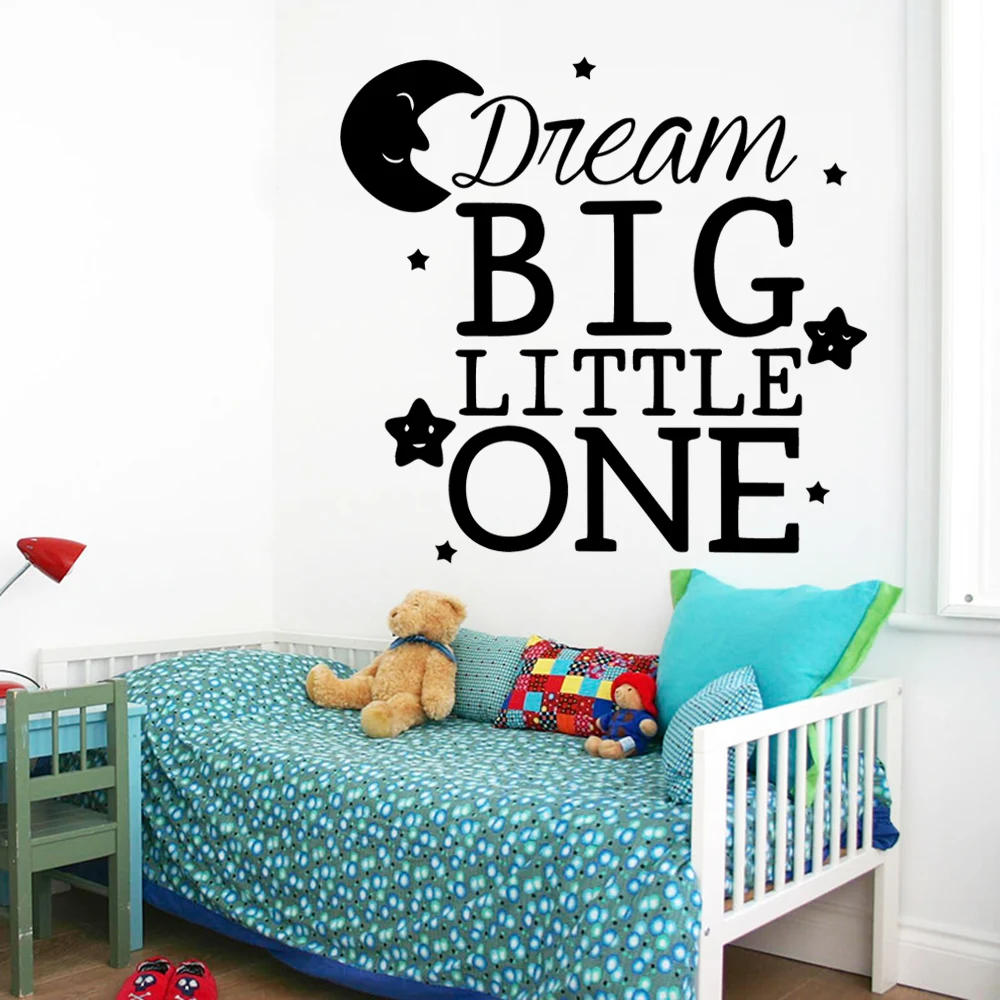 Dream Big Little One Beautiful Vinyl Wall Sticker Home Decor Stikers
