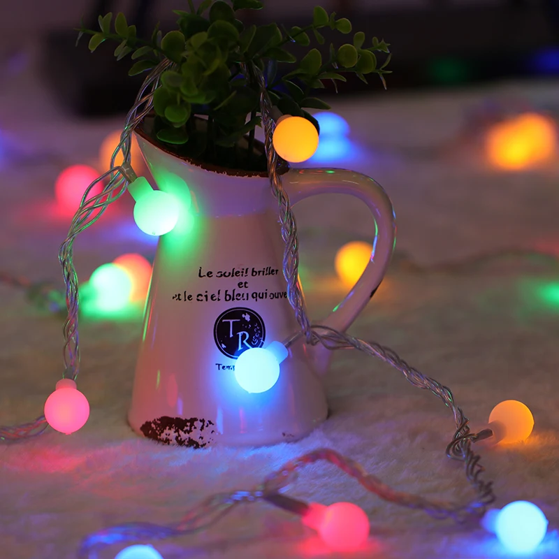 Guirlande Lumineuse Pisca De Natal хит продаж маленькие шариковые светодиодные фонари