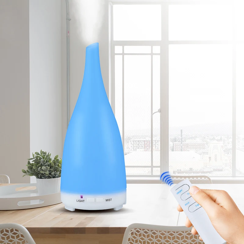 

200 ml essential oil diffuser air humidifier cool mist maker aromatherapy 7 color led lights for home fogger with remote control