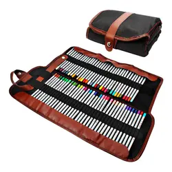 Новый держатель для карандашей PPYY, 72 разных цветов органайзер для карандашей, рулон моющийся рулон карандашей сумка для школы офисного