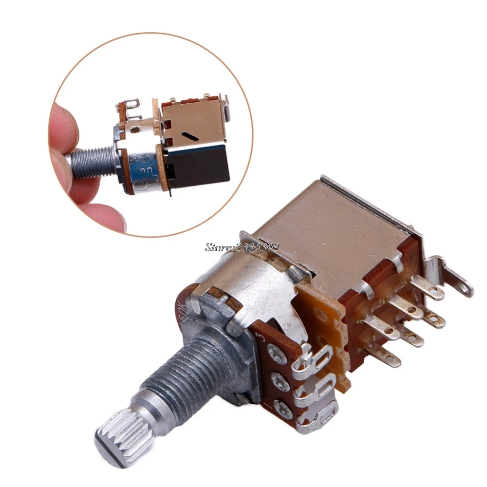 

A250k Guitar Parts Push Pull Control Pot Pulling Potentiometer Switch Dexterous