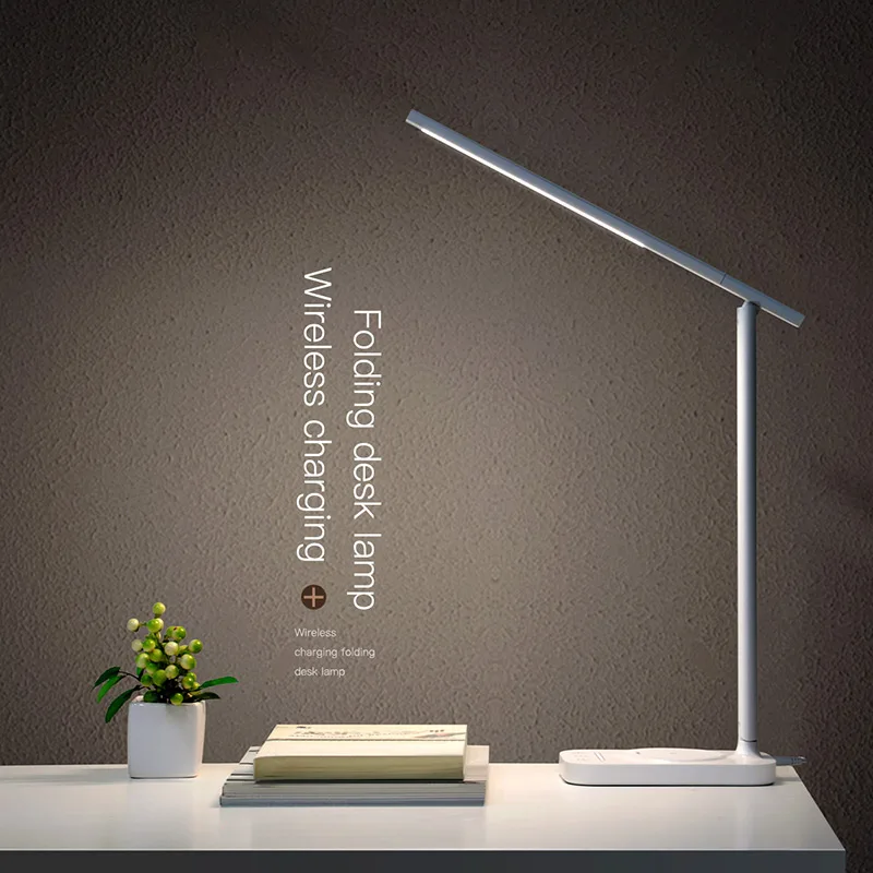  Baseus LED Table Lamp Qi Wireless Charger For iPhone Xs Samsung Folding Desktop Light 10W Fast Wire - 32983842605