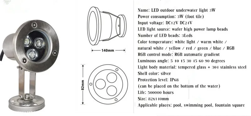 Светодиодный подводный светильник 6 Вт, 12 Вт, 18 Вт, 24 Вт, 36 Вт, IP68 RGB светильник s, уличный водонепроницаемый красочный светильник для воды, прожектор для бассейна, фонтан, светильник
