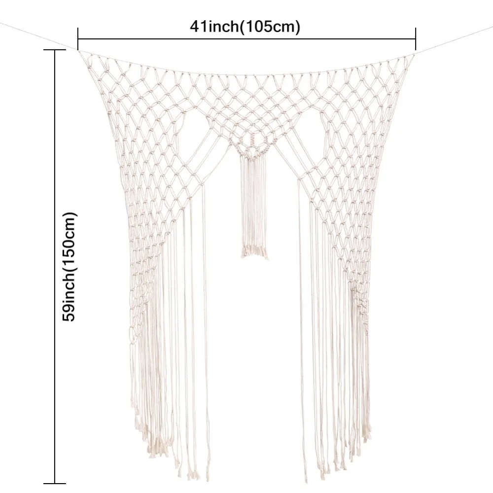 OurWarm макраме настенный Бохо фон для свадебных фото вечерние настенные украшения 105 см* 150 см ручной работы Подвесные Подарки