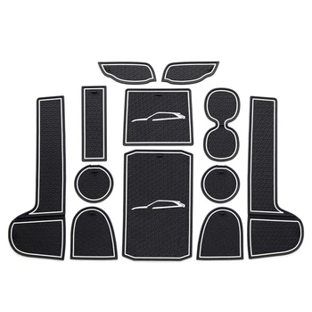 

For Mitsubishi Eclipse Cross 2017 2018 Car styling Rubber Interior Accessories Water Cup Anti-Slip Mats Cover