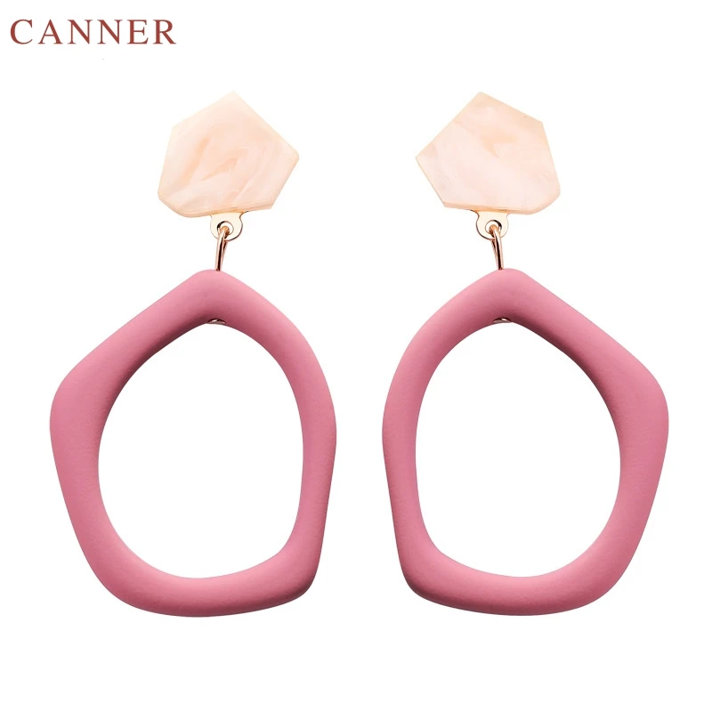 Irregular Acrylic Earrings for Women Big Hollow out Statement Long Earrings 2019 Female Fashion Jewelry kolczyki C40