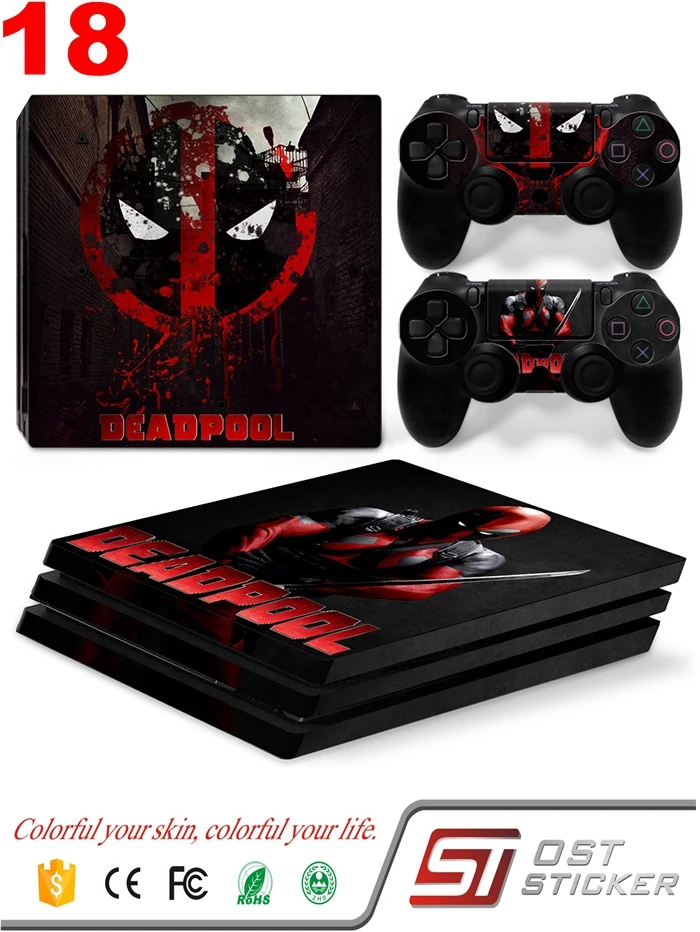 

OSTSTICKER Vinyl Skin Sticker Decal Protector For PlayStation 4 Pro PS4 Skin Cover Console And Controller Skins For Dualshok 4