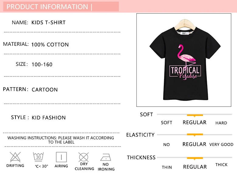 Г. Модные футболки для девочек с рисунком тропического Фламинго; детская футболка; повседневная одежда с короткими рукавами; топы с принтом для маленьких девочек из чистого хлопка