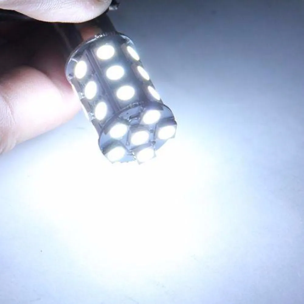 2 шт./лот 27 SMD 5050 светодиодный красный Белый 1157 BAY15D P21/5 W супер яркий автомобильный