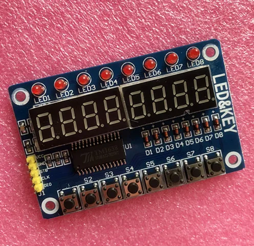 

1pc Key Display For AVR New 8-Bit Digital LED Tube 8-Bit TM1638 Module