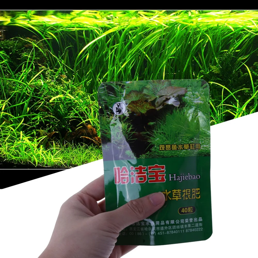 Аквариумное растение трава удобрение корневая вкладка капсулы живая вода Аквариум питание