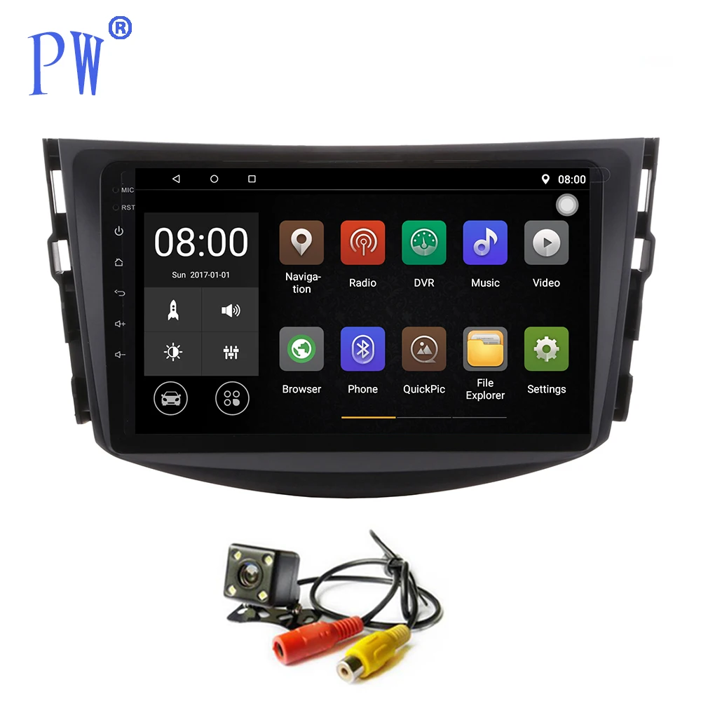 Android 7 1 автомобильный Радио GPS навигация для Toyota RAV4 RAV 4 2007-2011 Автомобильный