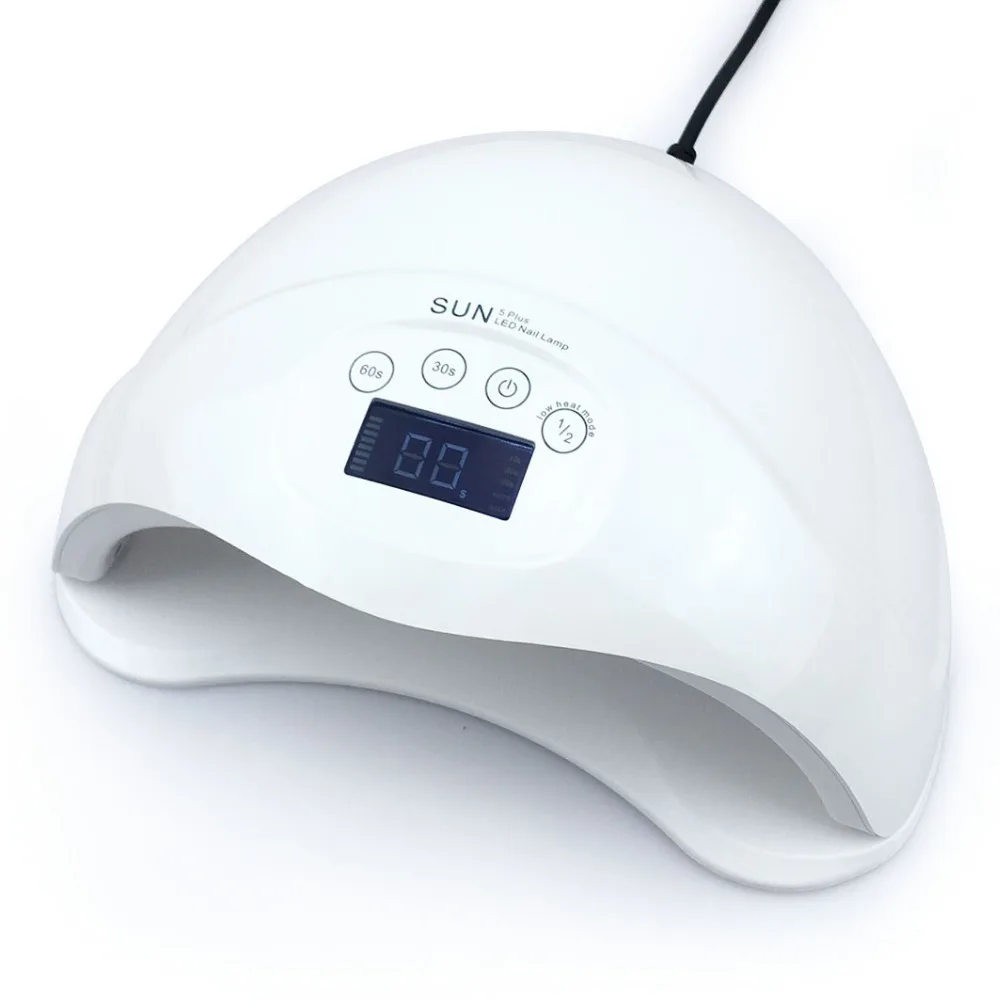

SUN5 Plus SUN5 48W Nail Dryer LED UV Lamp Nail Dual Hands Lamp Curing For UV Gel Nail Polish Free Shipping