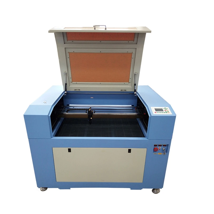 

Factory supply low price 60/80/90/100W CNC CO2 laser engraver cutting rubber engraving machine 6090 9060 ruida system