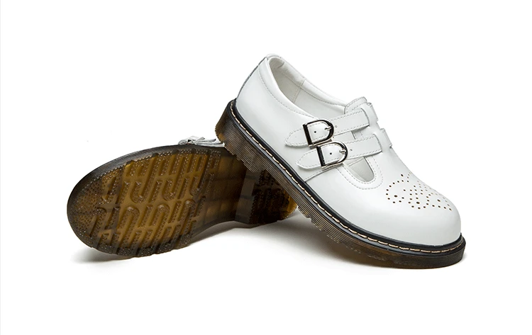 WHOHOLL/женские туфли-оксфорды на плоской подошве в британском стиле; женские осенние повседневные туфли горничной из мягкой кожи в стиле ретро с пряжкой; женские модельные туфли на плоской подошве