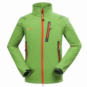 

2019 Men Outdoor Jacket Soft shell Waterproof Windproof Camping Hiking Thermal Softshell Coat Skiing Soft shell Outdoor Jacket