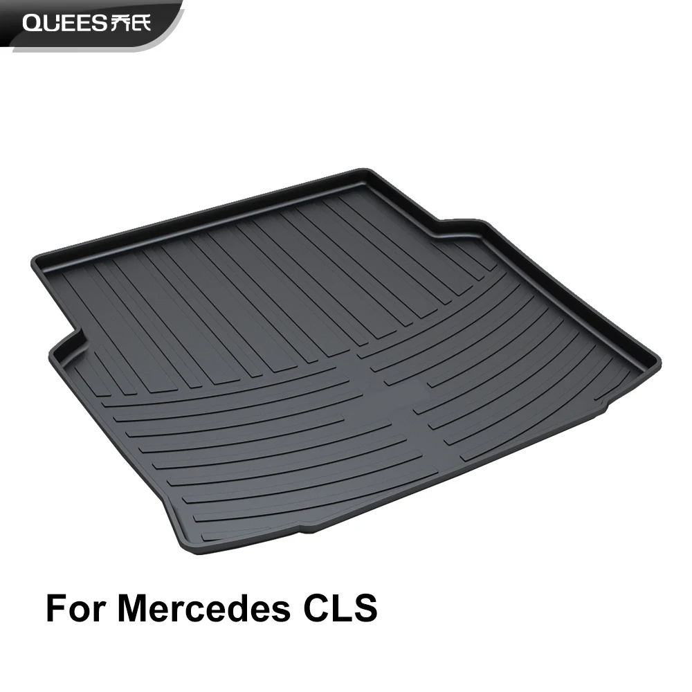 

QUEES Custom Fit Cargo Liner Boot Tray Trunk Floor Mat for Mercedes Benz CLS Class W218 2011 2012 2013 2014 2015 2016 2017 2018